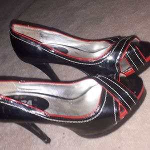 Black red heels